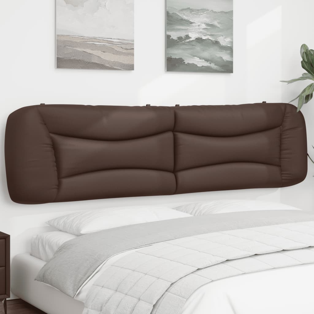 Coussin de tête de lit marron 200 cm similicuir - XIOS