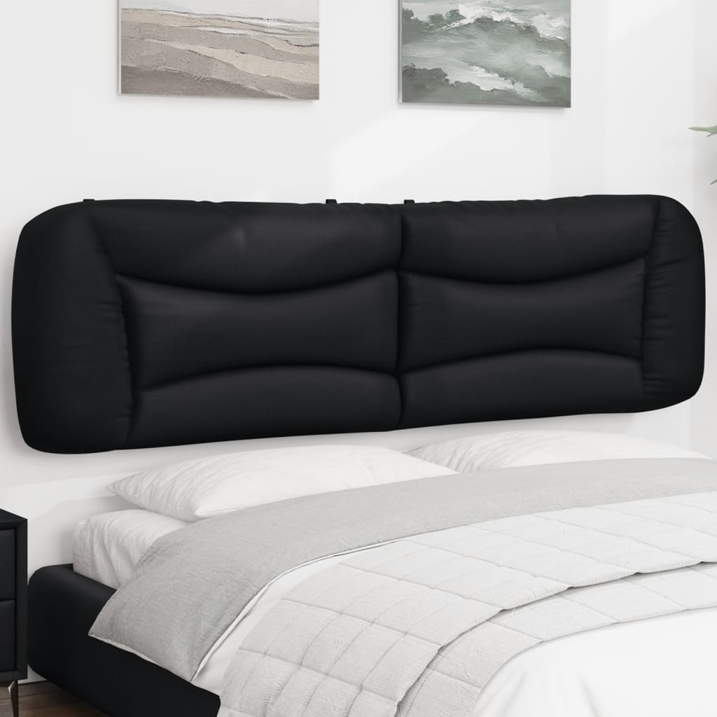 Coussin de tête de lit noir 180 cm en similicuir - XIOS