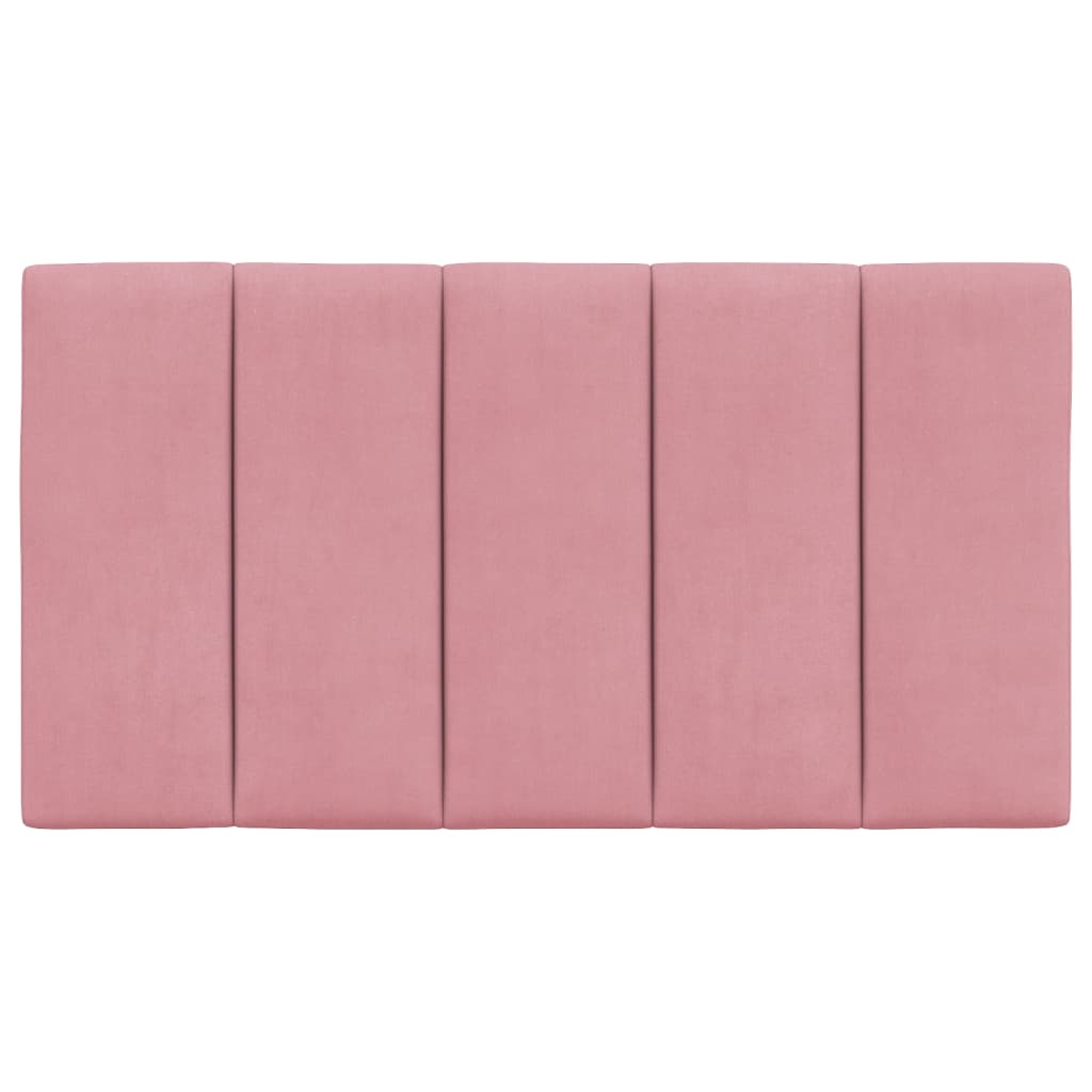 Coussin de tête de lit Hanko rose 80 cm velours - XIOS