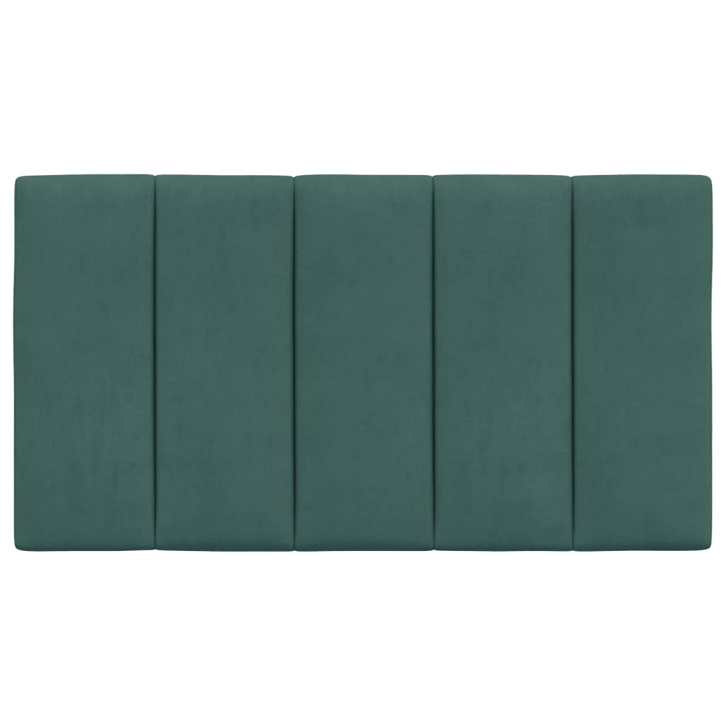 Coussin de tête de lit vert foncé 90 cm velours - XIOS
