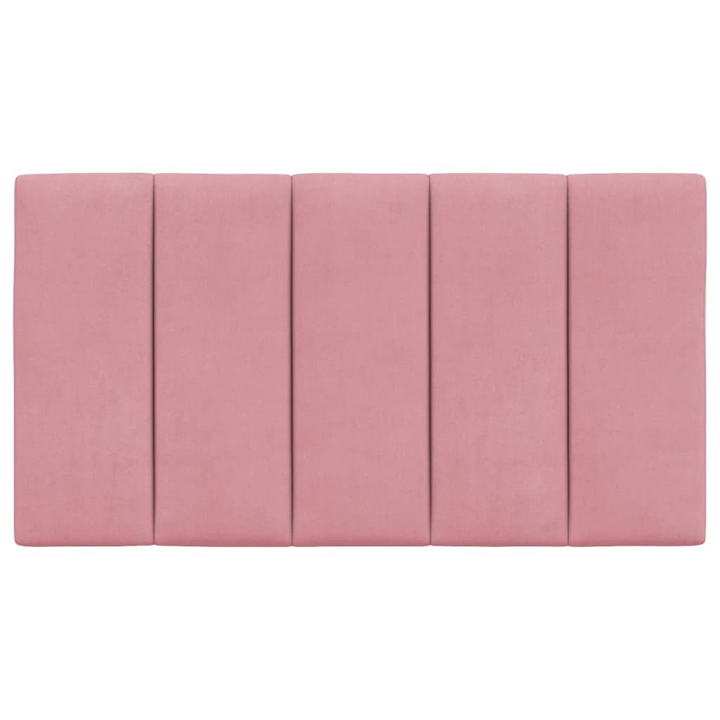 Coussin de tête de lit Hanko rose 90 cm velours - XIOS