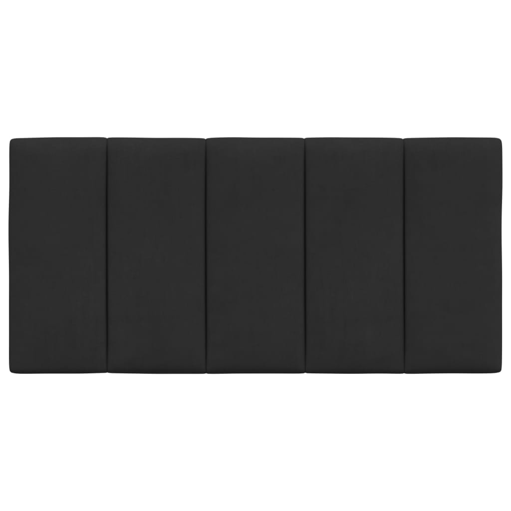 Coussin de tête de lit noir 100 cm velours - XIOS