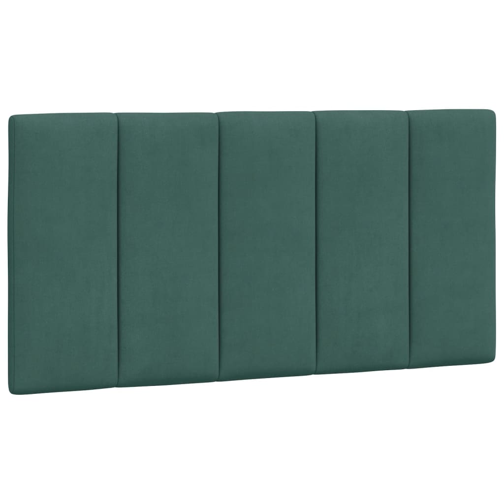 Coussin de tête de lit vert foncé 100 cm velours - XIOS