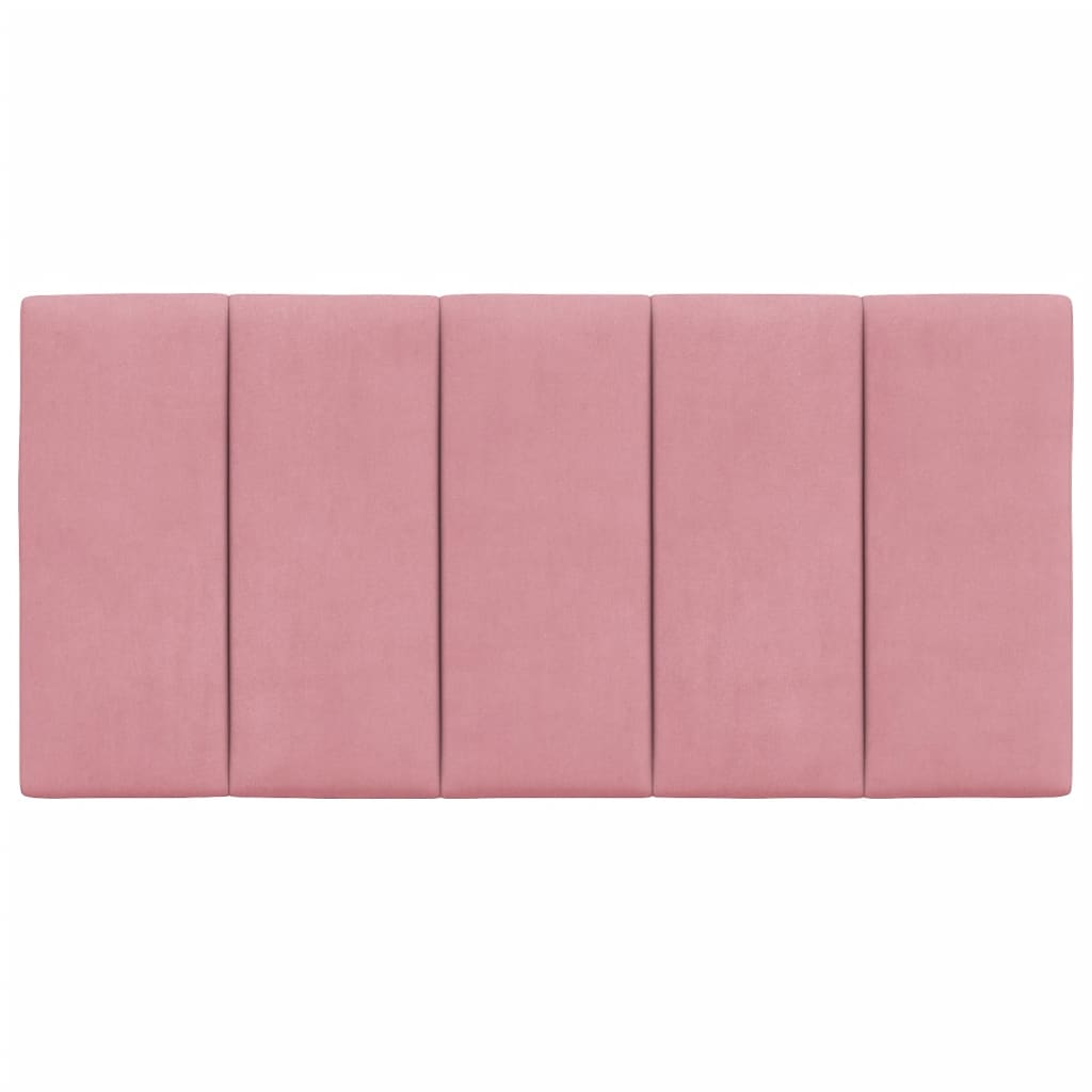 Coussin de tête de lit rose 100 cm velours - XIOS