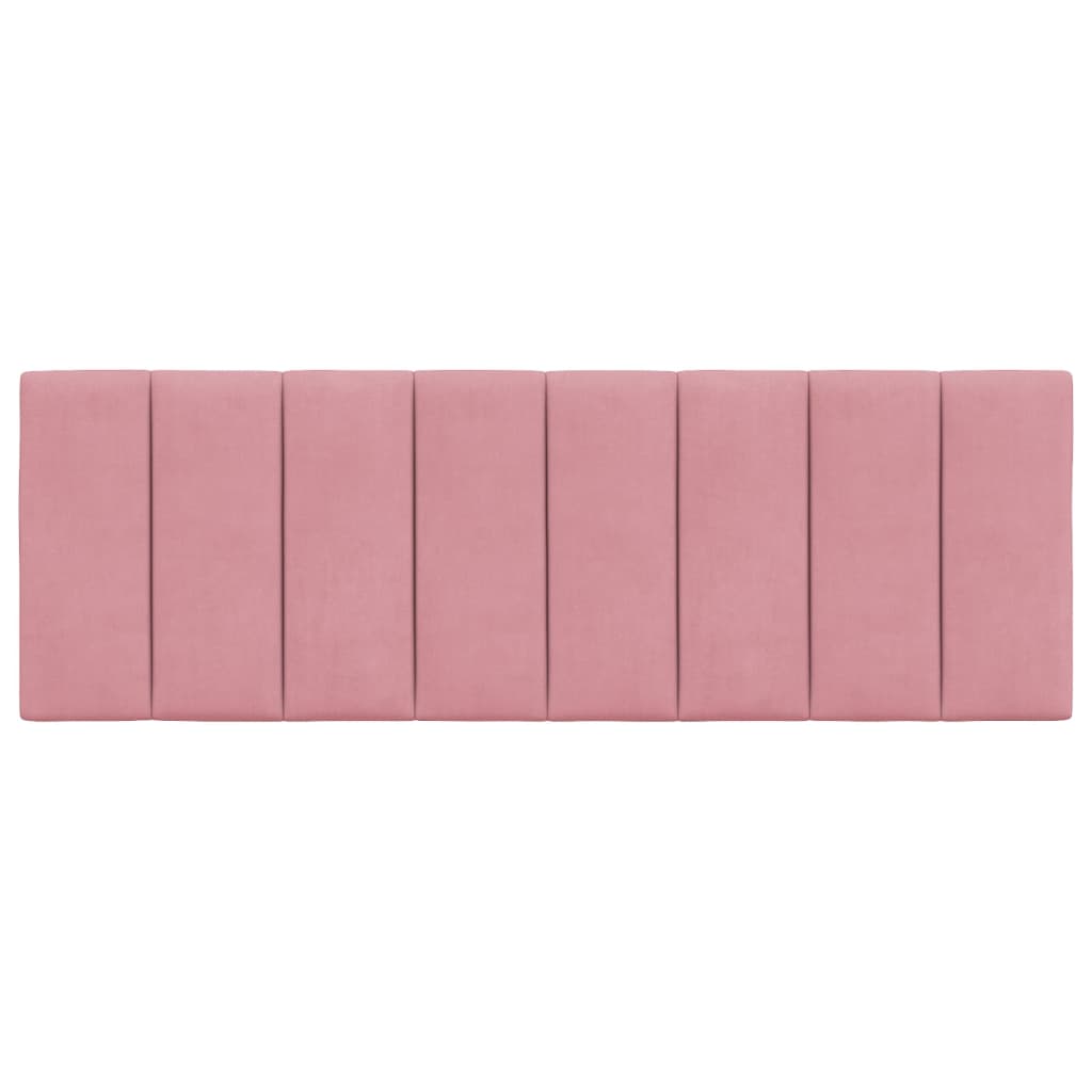 Coussin de tête de lit rose 140 cm velours Têtes et pieds de lit vidaXL