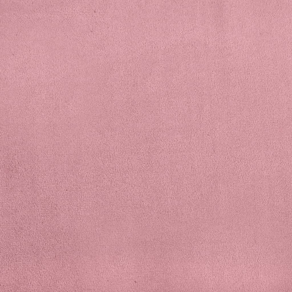 Coussin de tête de lit rose 140 cm velours Têtes et pieds de lit vidaXL
