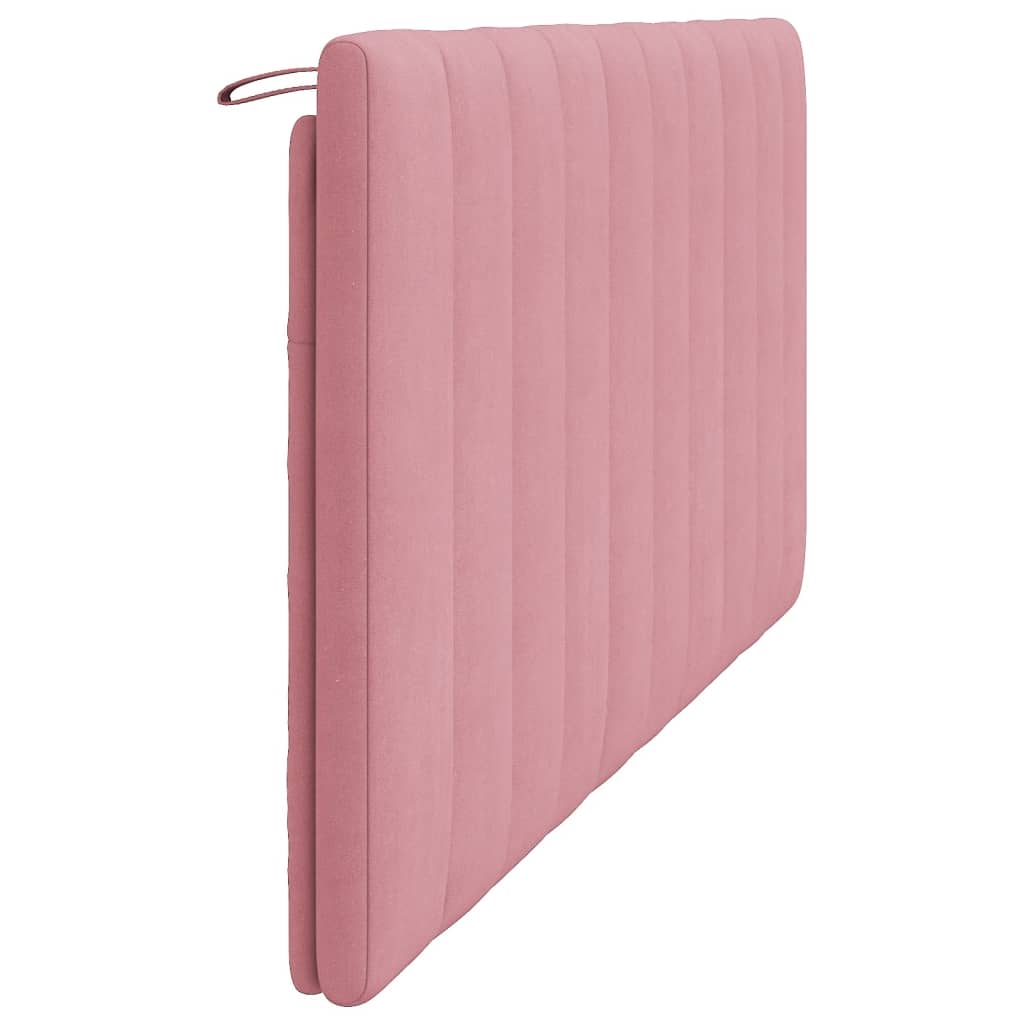 Coussin de tête de lit rose 180 cm velours - XIOS