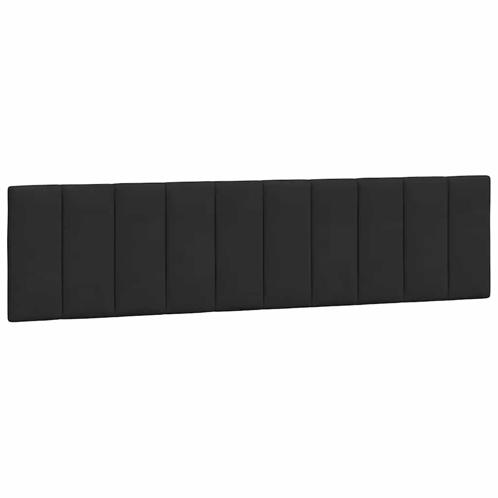 Coussin de tête de lit Hanko noir 200 cm velours - XIOS