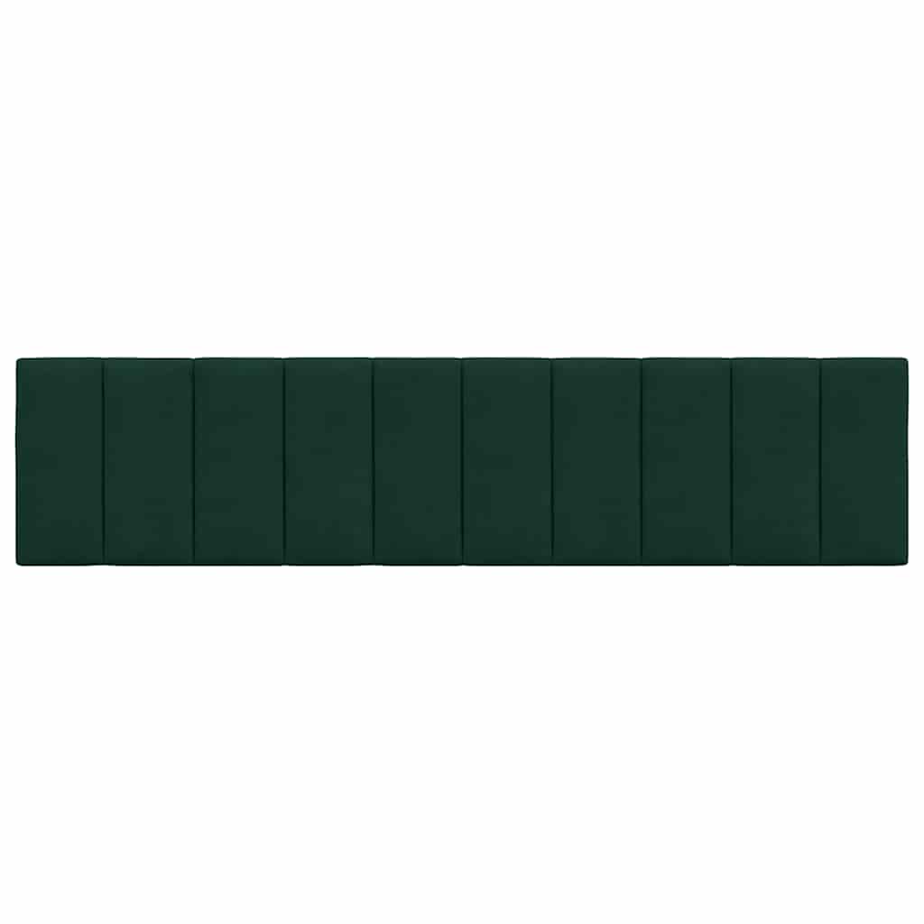 Coussin de tête de lit Hanko vert foncé 200 cm velours - XIOS