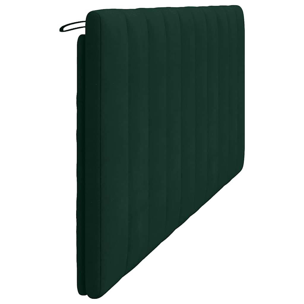 Coussin de tête de lit Hanko vert foncé 200 cm velours - XIOS