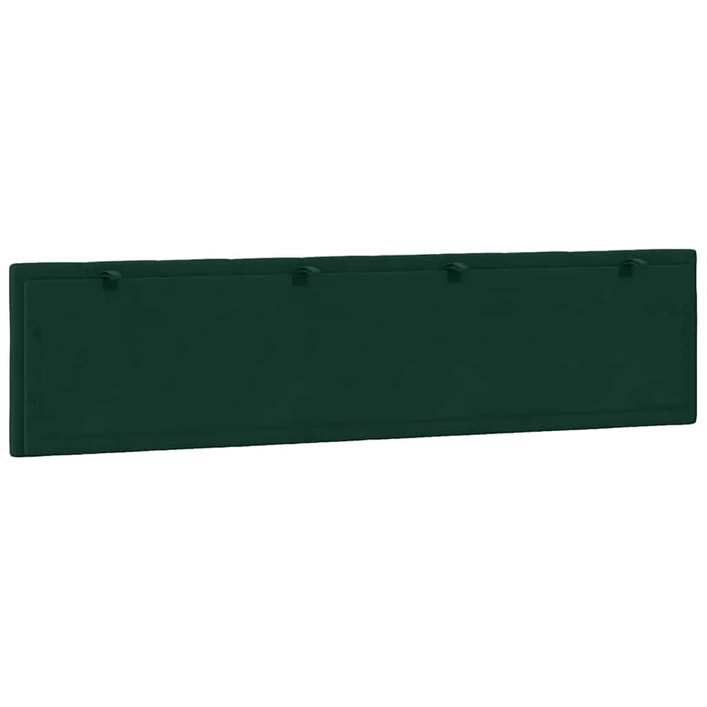 Coussin de tête de lit Hanko vert foncé 200 cm velours - XIOS