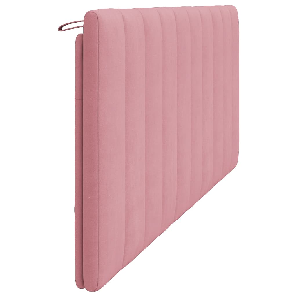 Coussin de tête de lit Hanko rose 200 cm velours - XIOS