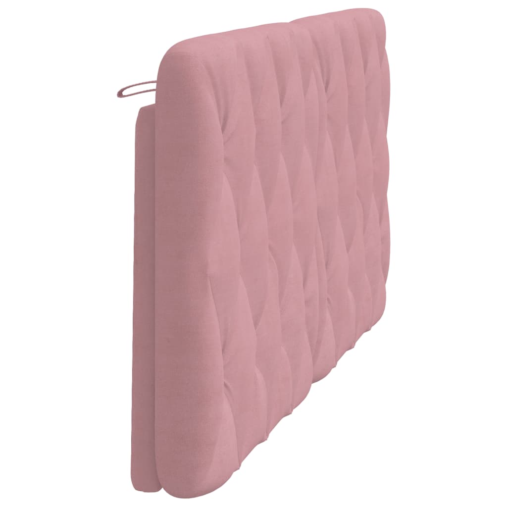 Coussin de tête de lit rose 160 cm velours - XIOS