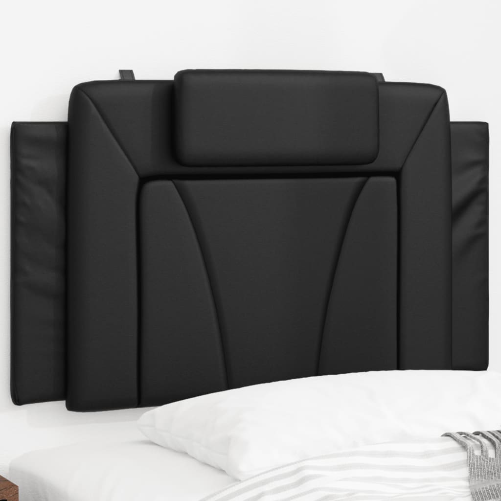 Coussin de tête de lit Viana noir 80 cm similicuir - XIOS