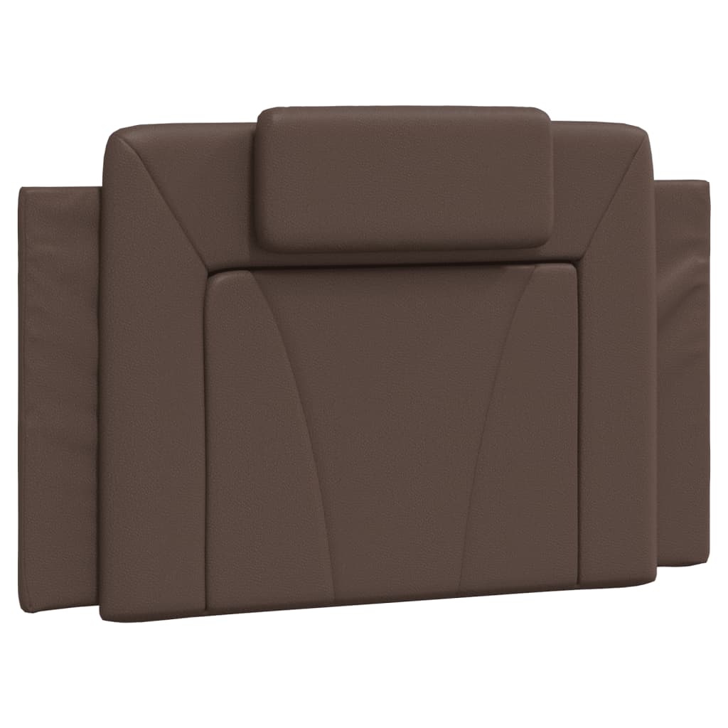 Coussin de tête de lit Viana marron 80 cm similicuir - XIOS