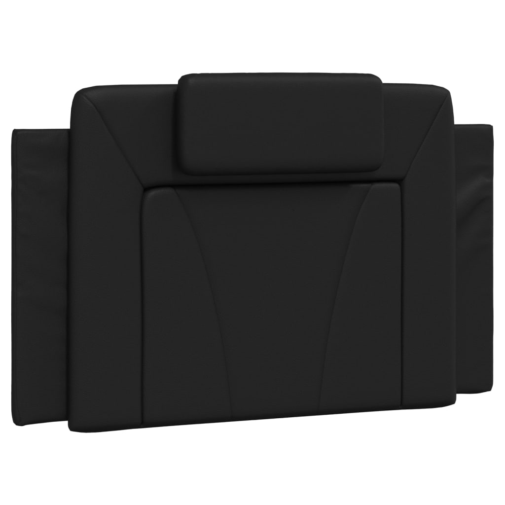 Coussin de tête de lit noir 90 cm similicuir - XIOS