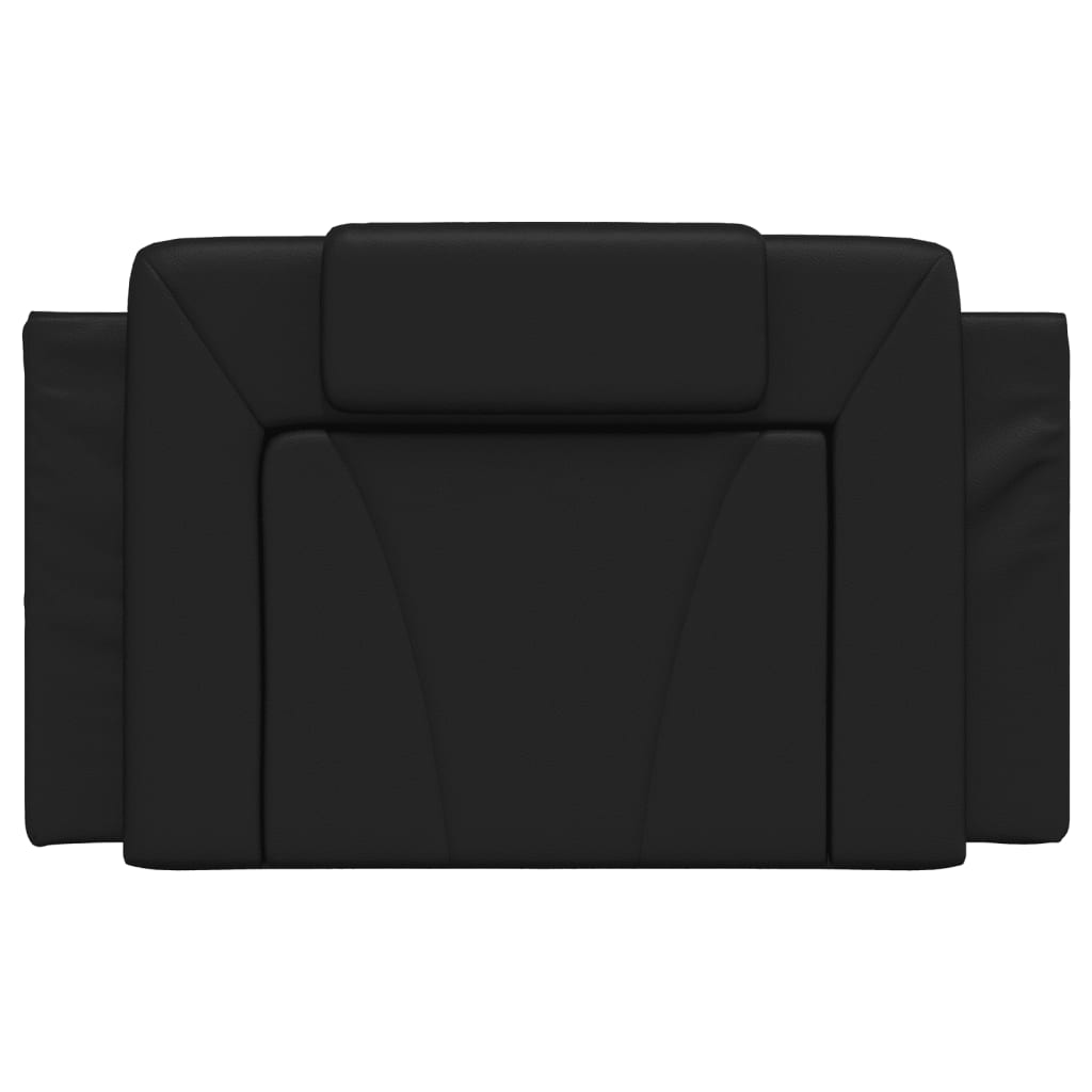 Coussin de tête de lit noir 90 cm similicuir - XIOS