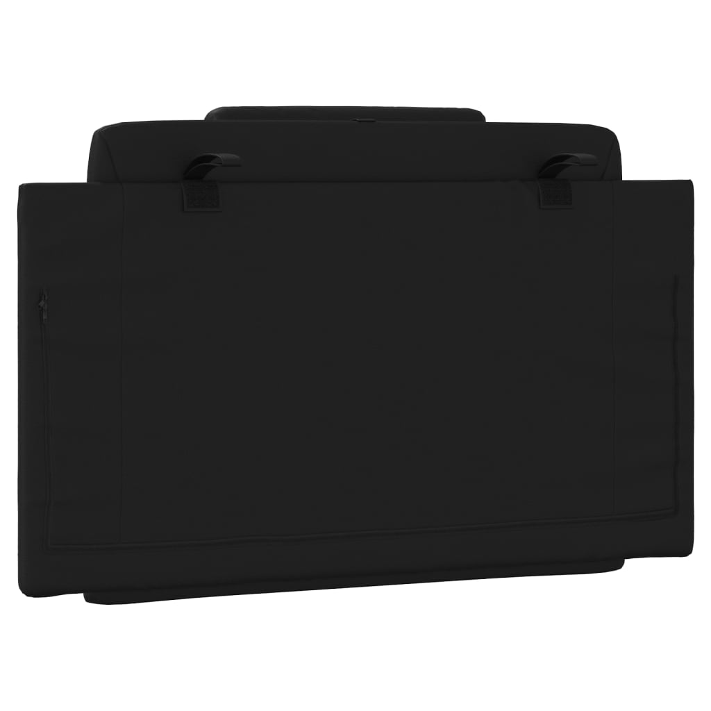 Coussin de tête de lit noir 90 cm similicuir - XIOS