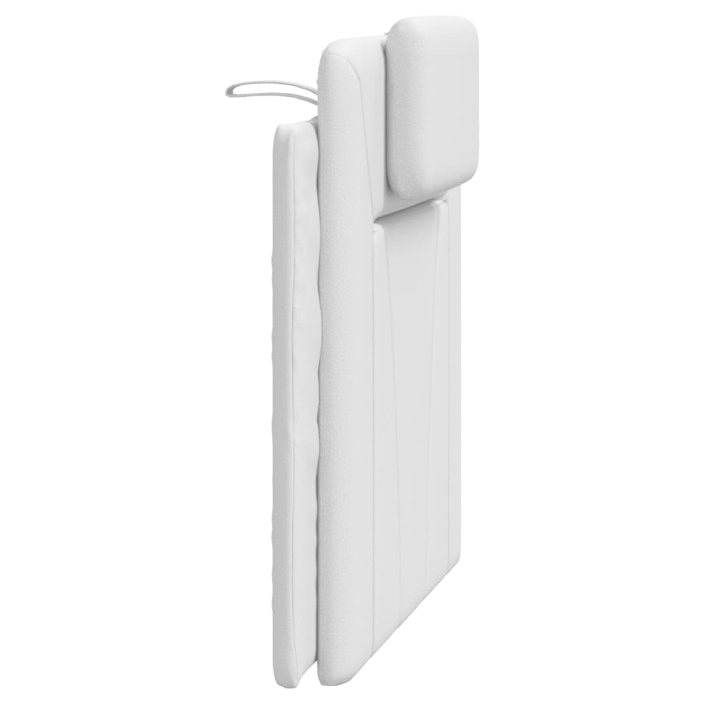 Coussin de tête de lit blanc 90 cm similicuir - XIOS