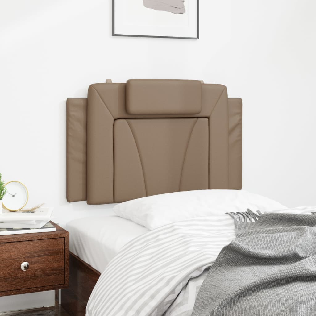 Coussin de tête de lit cappuccino 90 cm similicuir - XIOS