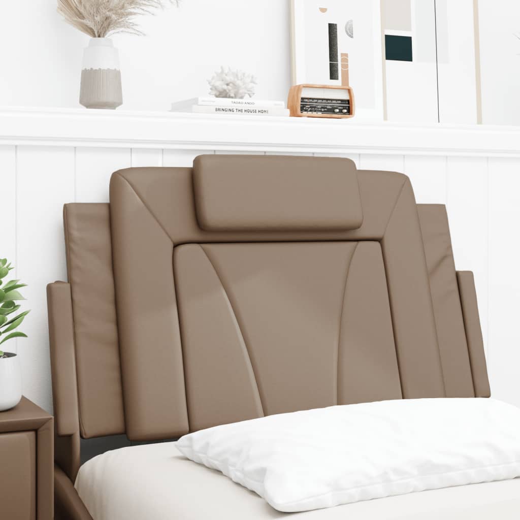 Coussin de tête de lit cappuccino 90 cm similicuir - XIOS