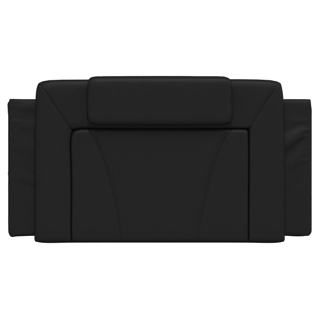 Coussin de tête de lit noir 100 cm similicuir - XIOS