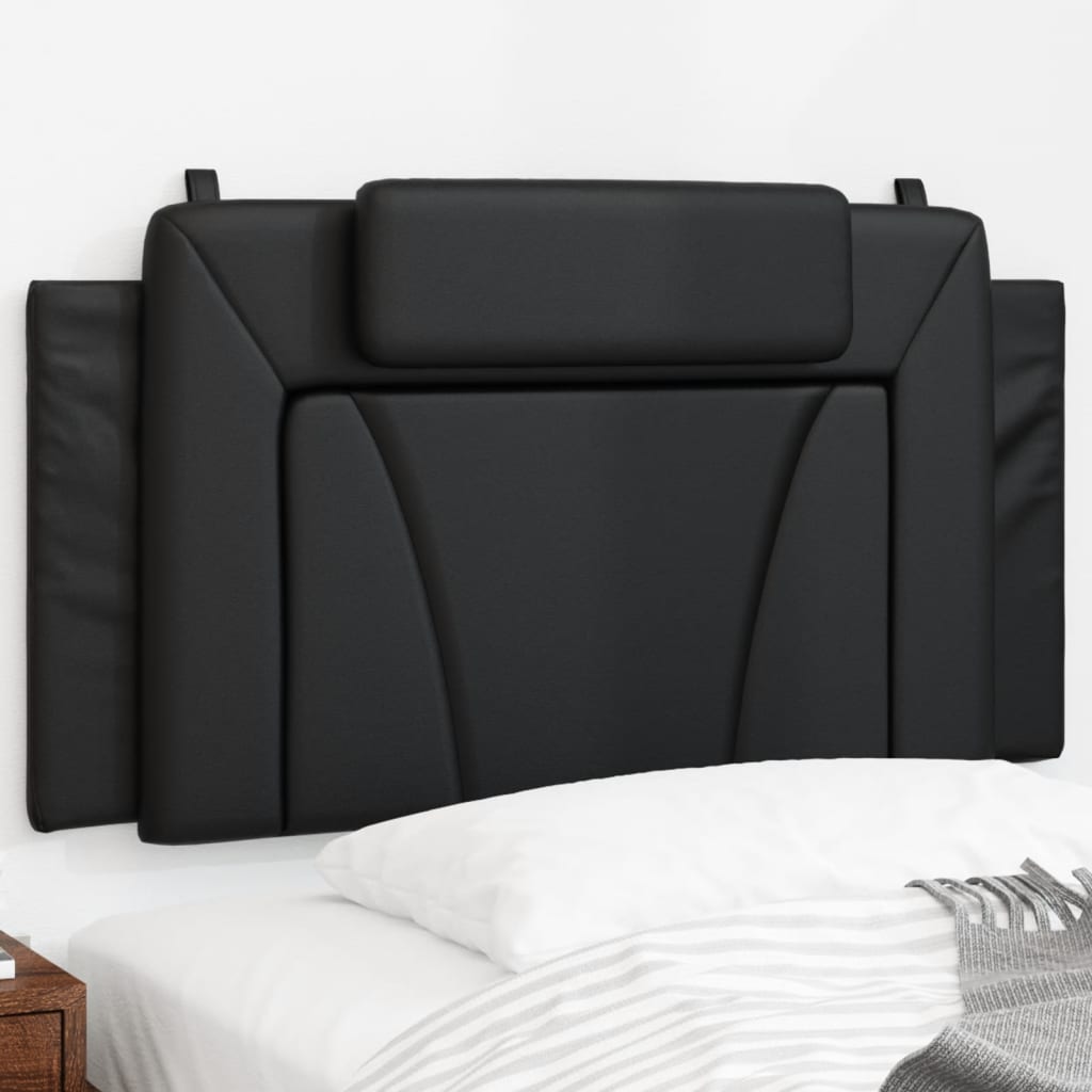 Coussin de tête de lit noir 100 cm similicuir - XIOS