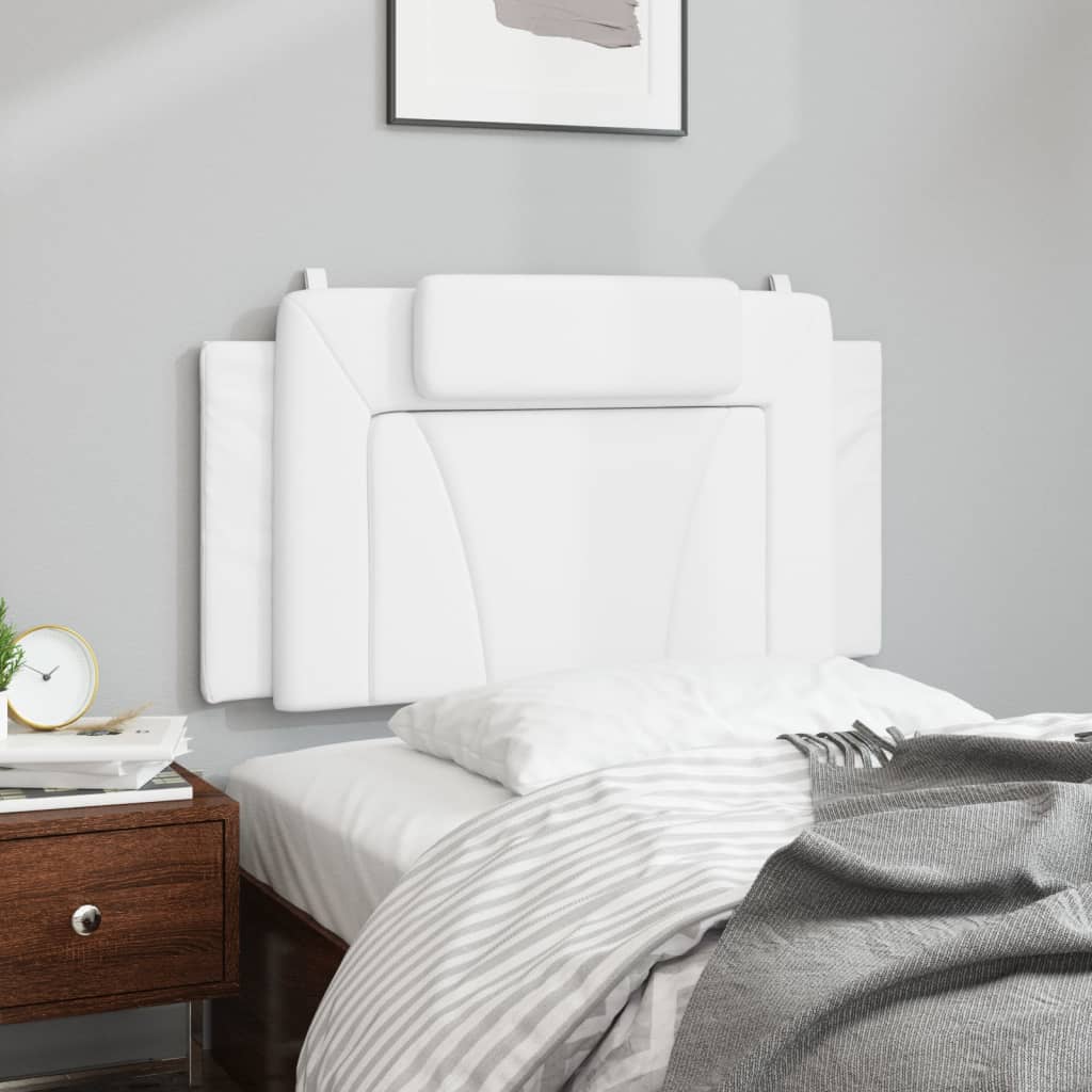 Coussin de tête de lit blanc 100 cm similicuir - XIOS