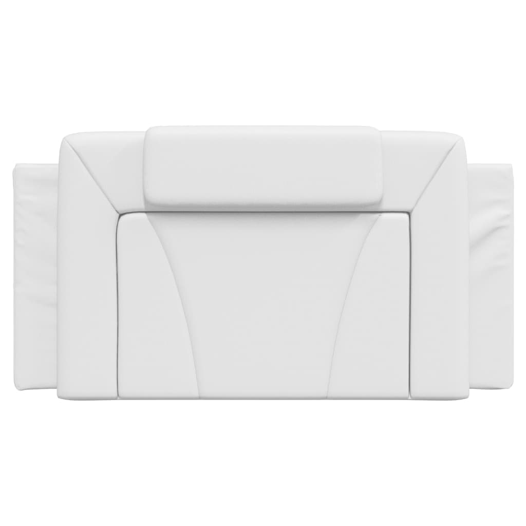 Coussin de tête de lit blanc 100 cm similicuir - XIOS