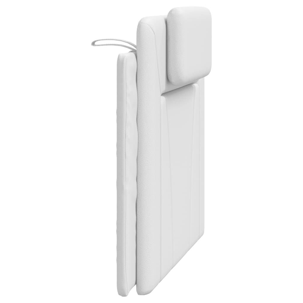 Coussin de tête de lit blanc 100 cm similicuir - XIOS