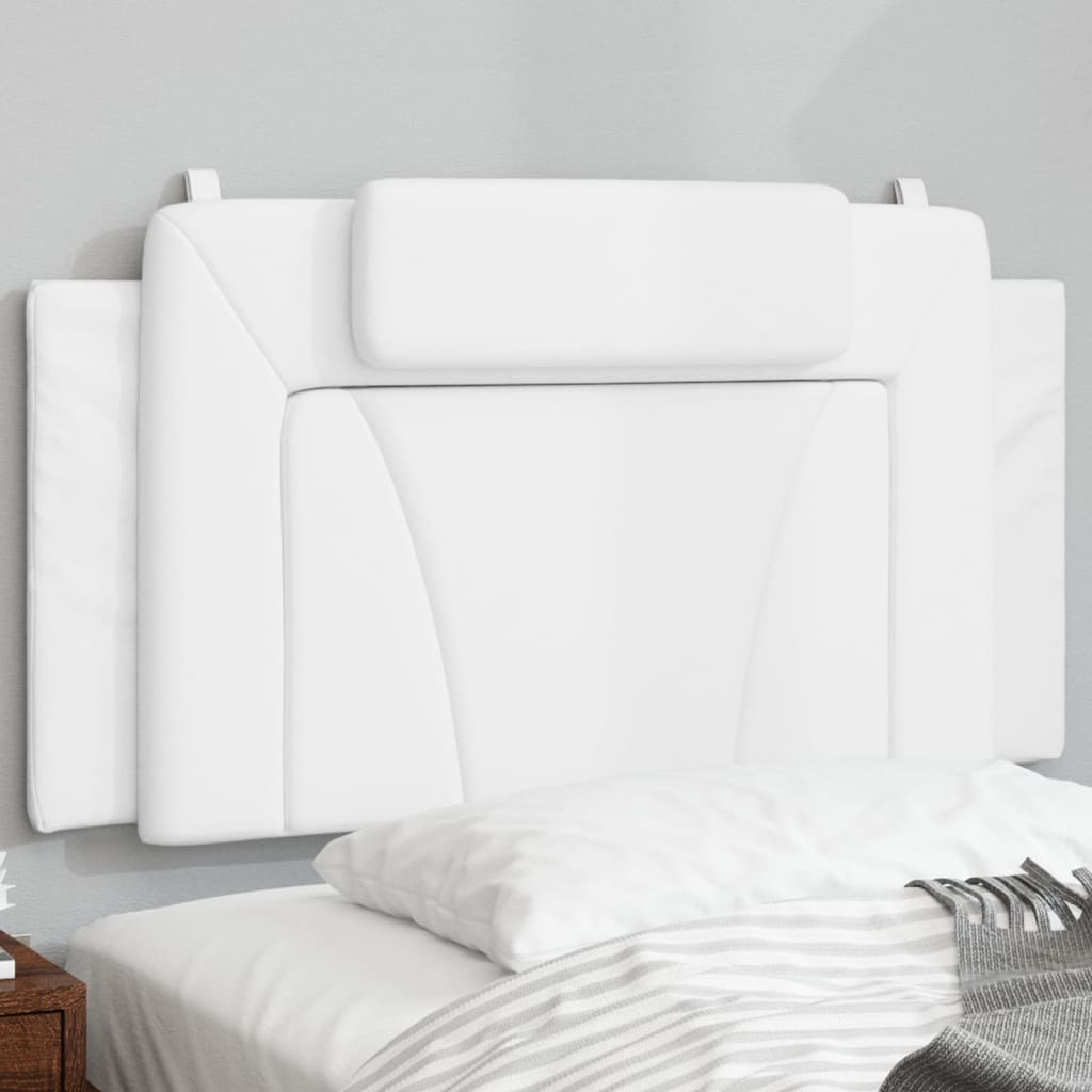 Coussin de tête de lit blanc 100 cm similicuir - XIOS