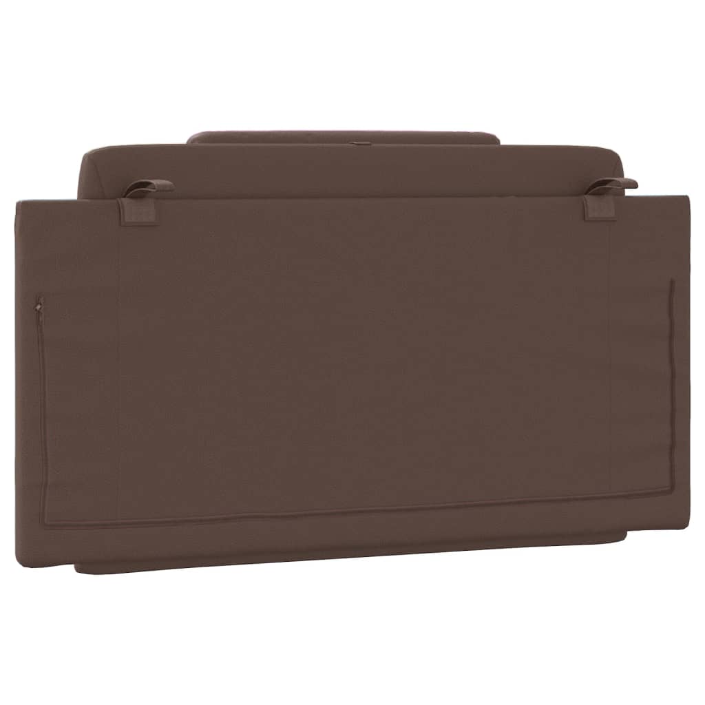 Coussin de tête de lit marron 100 cm similicuir - XIOS
