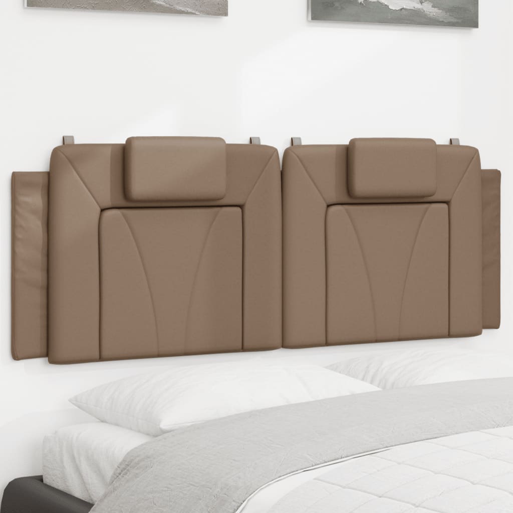 Coussin de tête de lit cappuccino 140 cm similicuir - XIOS