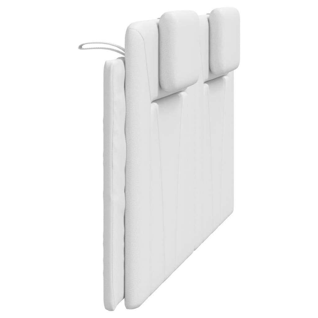 Coussin de tête de lit blanc 160 cm similicuir - XIOS