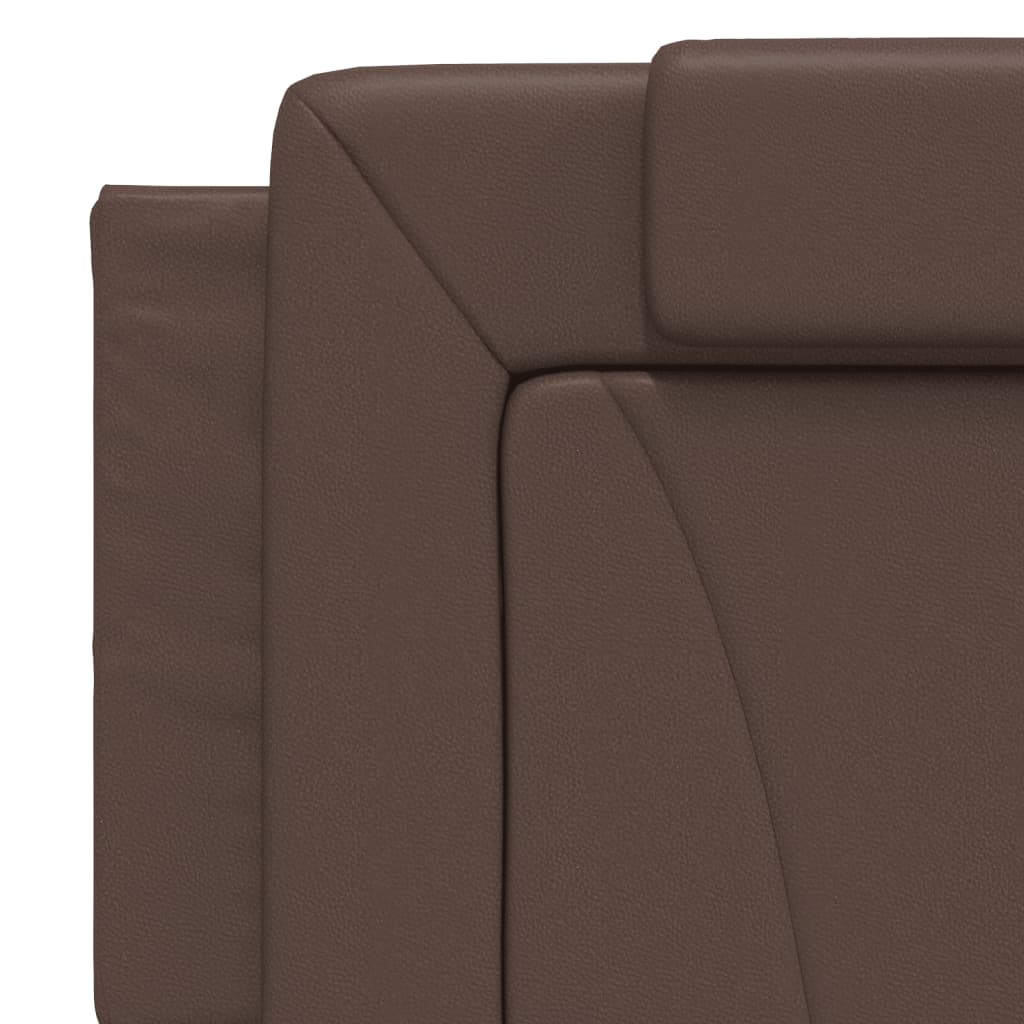 Coussin de tête de lit marron 160 cm similicuir - XIOS