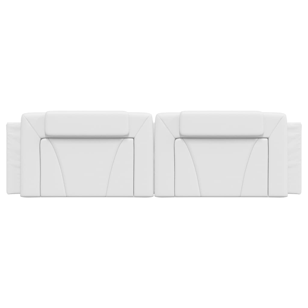 Coussin de tête de lit blanc 180 cm similicuir - XIOS