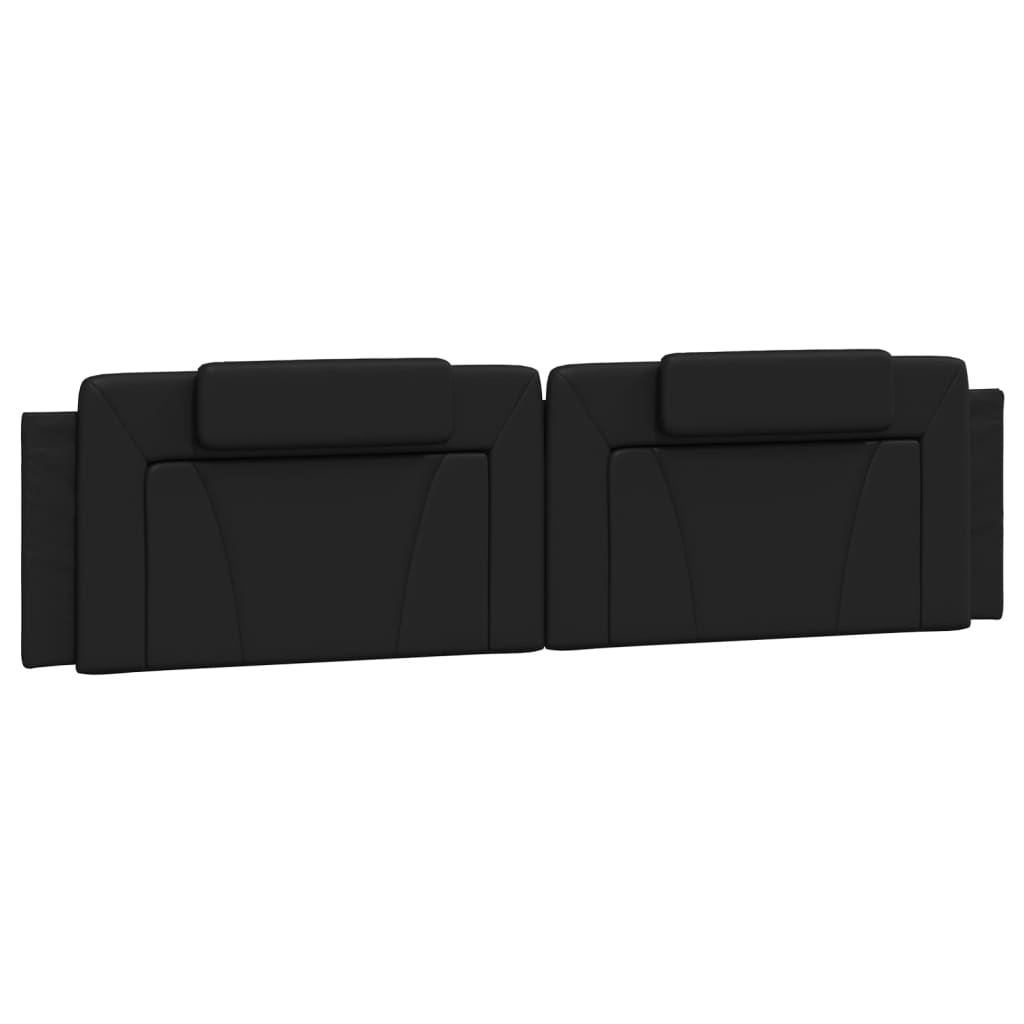 Coussin de tête de lit noir 200 cm similicuir - XIOS