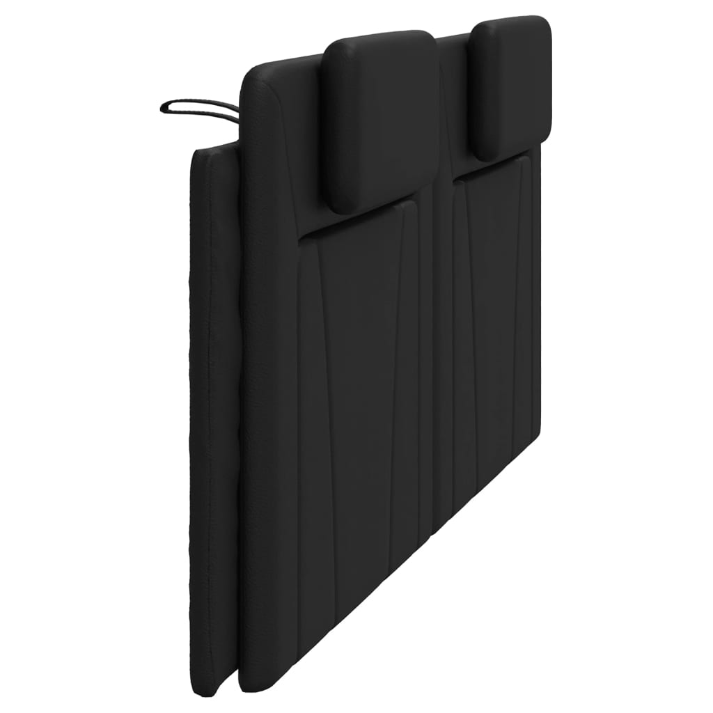 Coussin de tête de lit noir 200 cm similicuir - XIOS