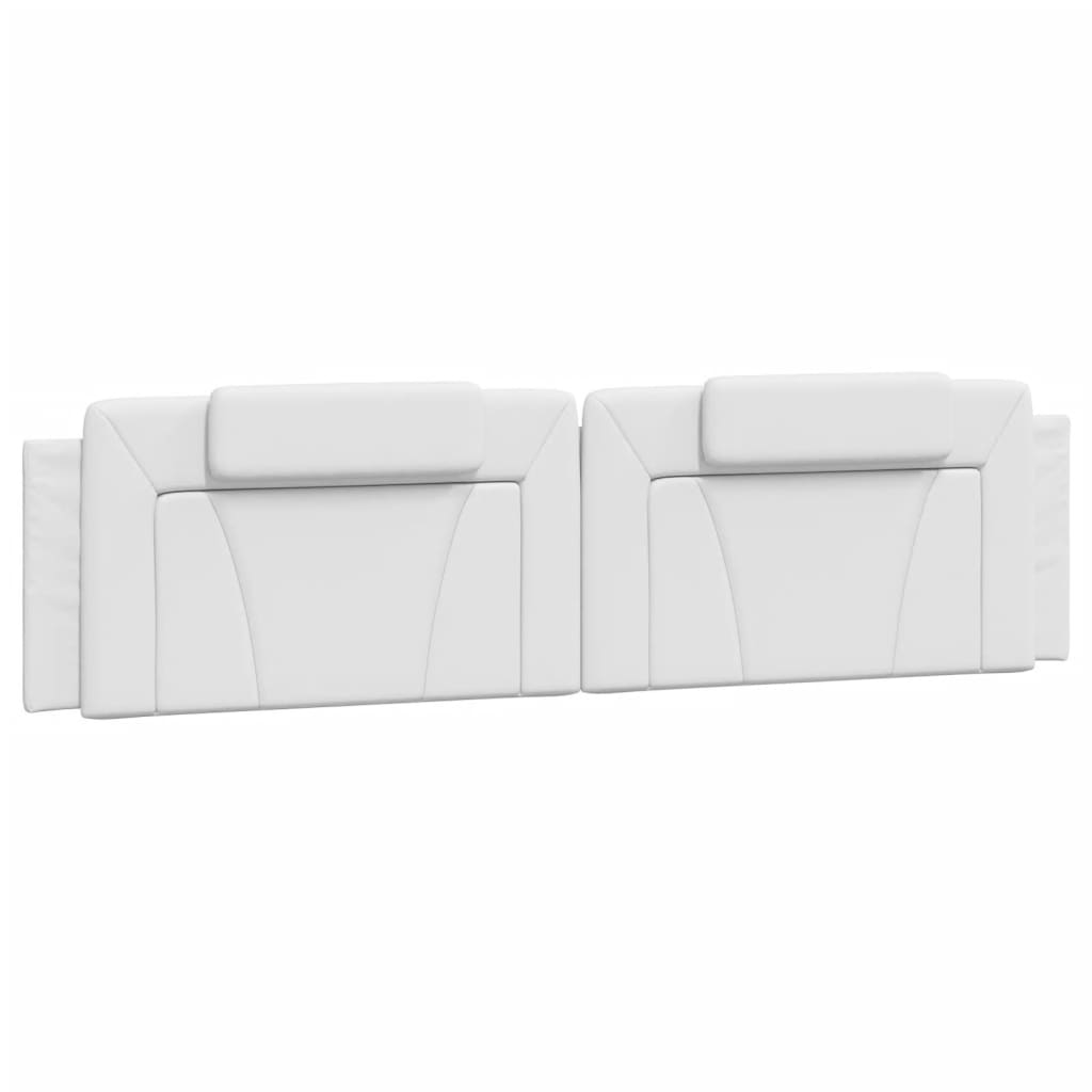 Coussin de tête de lit blanc 200 cm similicuir - XIOS