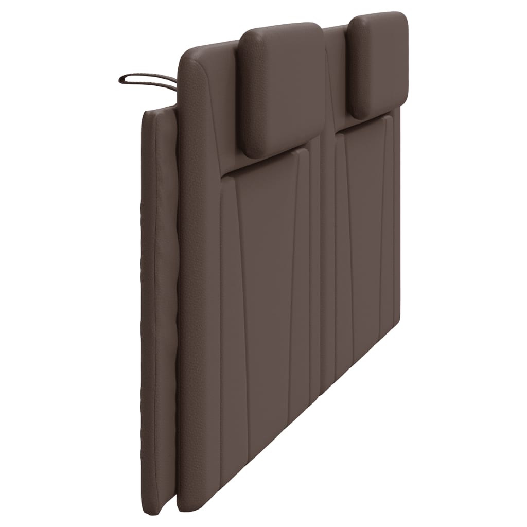 Coussin de tête de lit marron 200 cm similicuir - XIOS