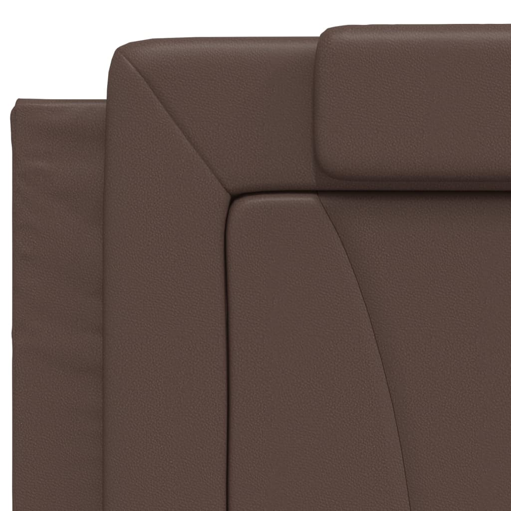 Coussin de tête de lit marron 200 cm similicuir - XIOS