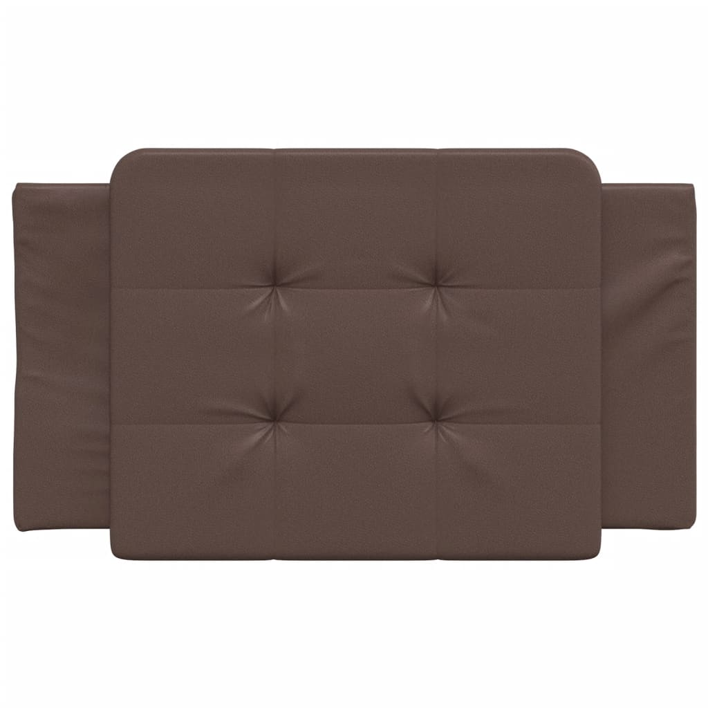 Coussin de tête de lit Zadar marron 80 cm similicuir - XIOS