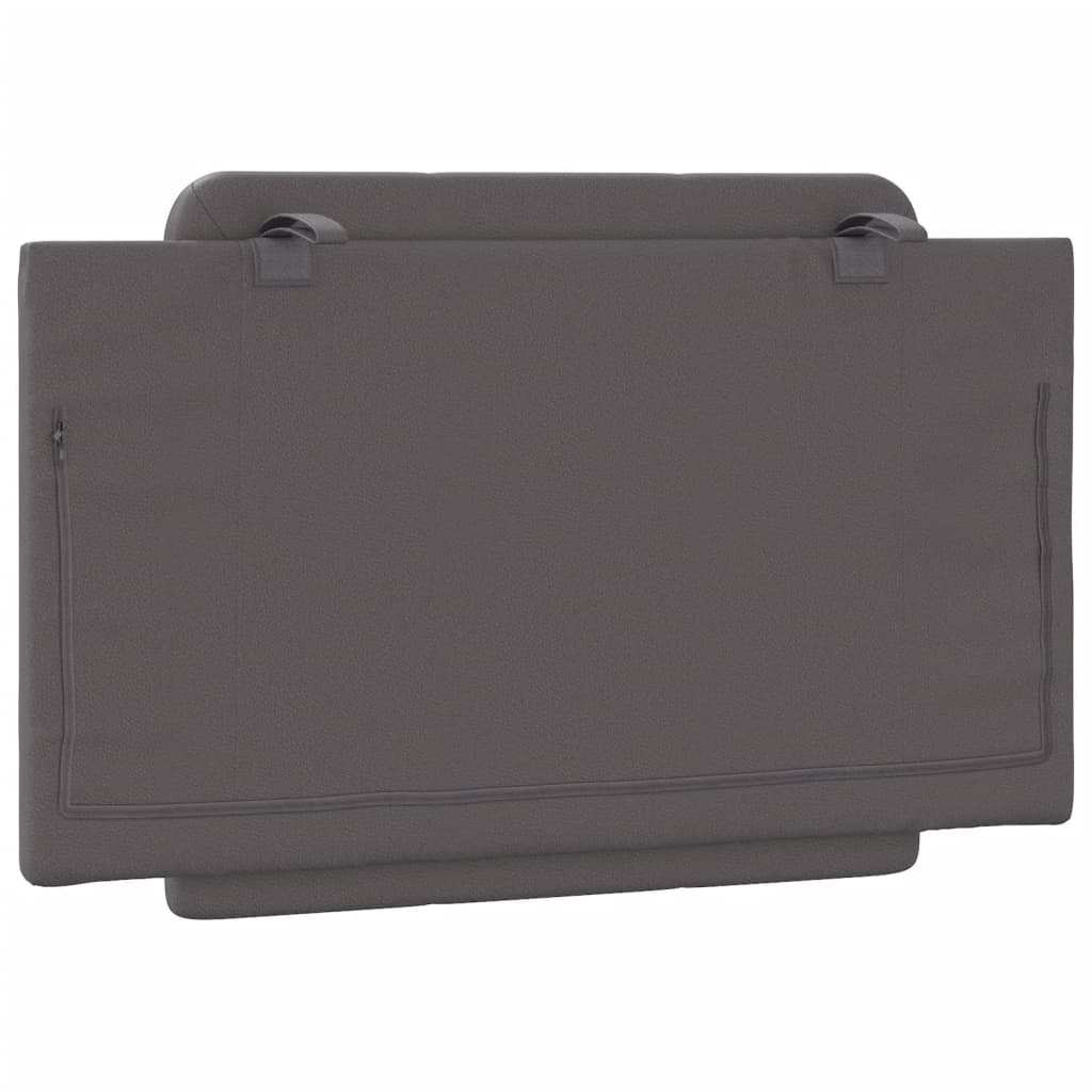 Coussin de tête de lit Zadar gris 80 cm similicuir - XIOS