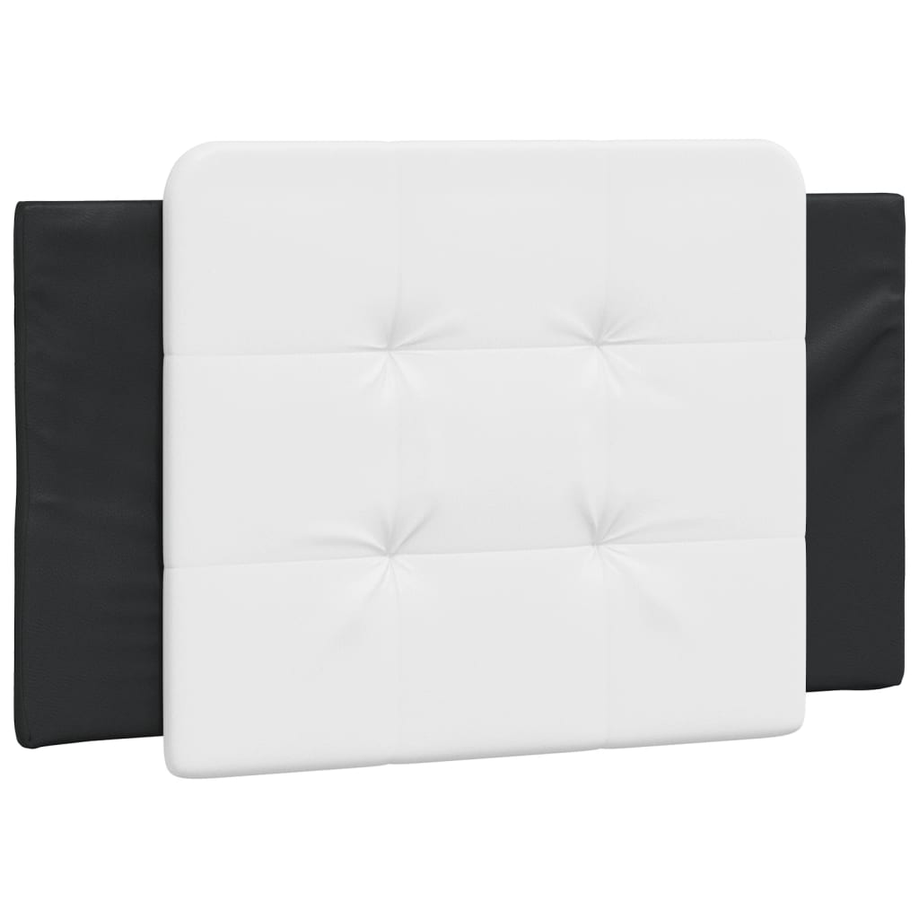 Coussin de tête de lit Zadar noir et blanc 80 cm similicuir - XIOS