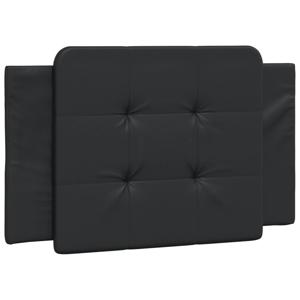 Coussin de tête de lit noir 90 cm similicuir - XIOS
