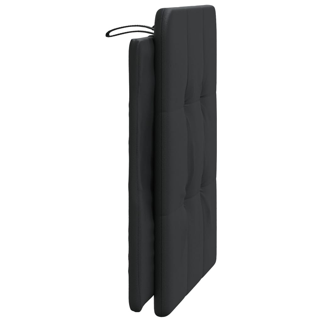 Coussin de tête de lit noir 90 cm similicuir - XIOS