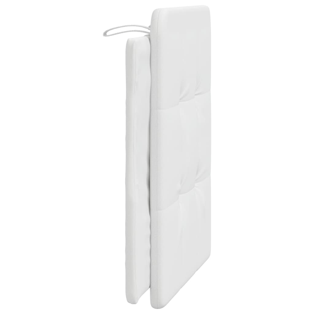 Coussin de tête de lit blanc 90 cm similicuir - XIOS