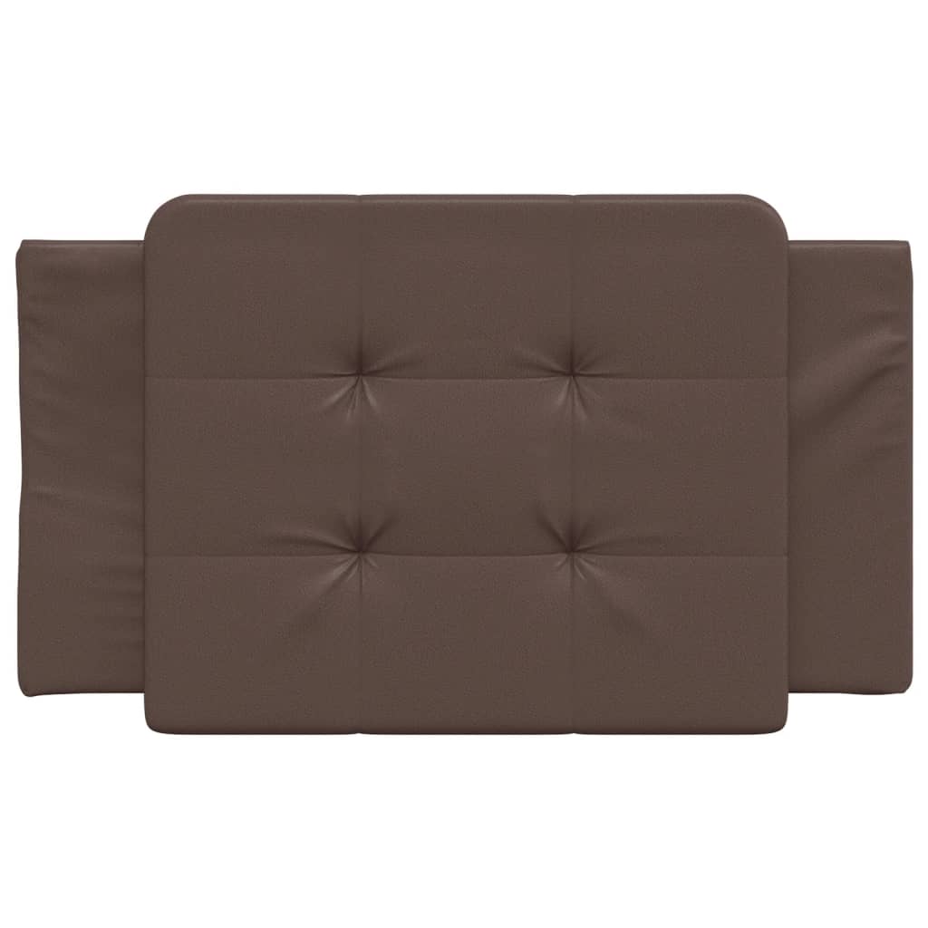 Coussin de tête de lit Zadar marron 90 cm similicuir - XIOS