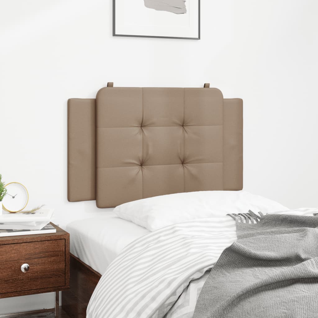 Coussin de tête de lit cappuccino 90 cm similicuir - XIOS