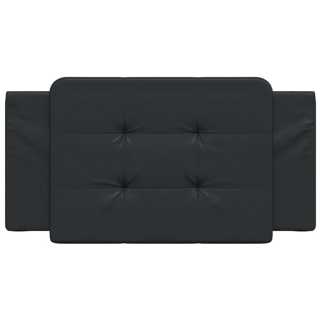 Coussin de tête de lit noir 100 cm similicuir - XIOS